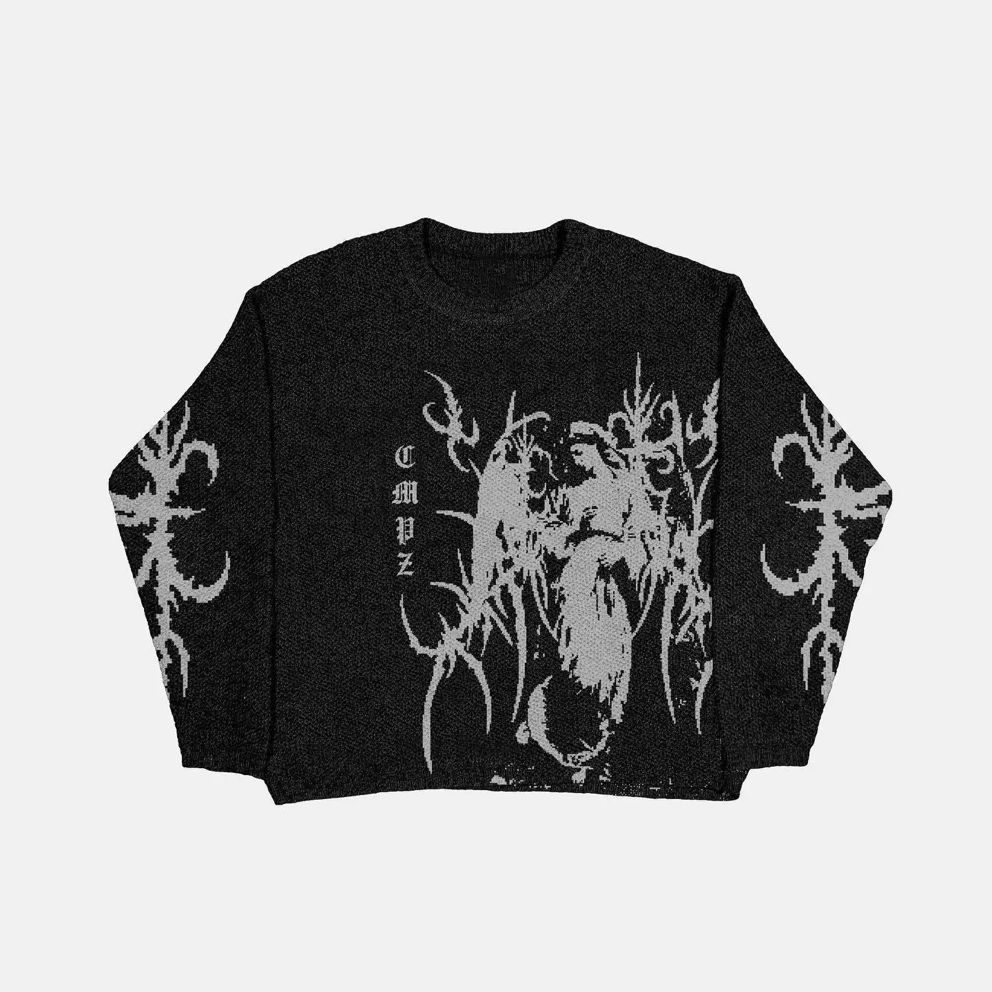 2024 AutumnWinter Mens and Womens Hip Hop Hoodies Knitted Sweaters Retro Street Top Y2k Harajuku Fashion Trendy Clothing 241231