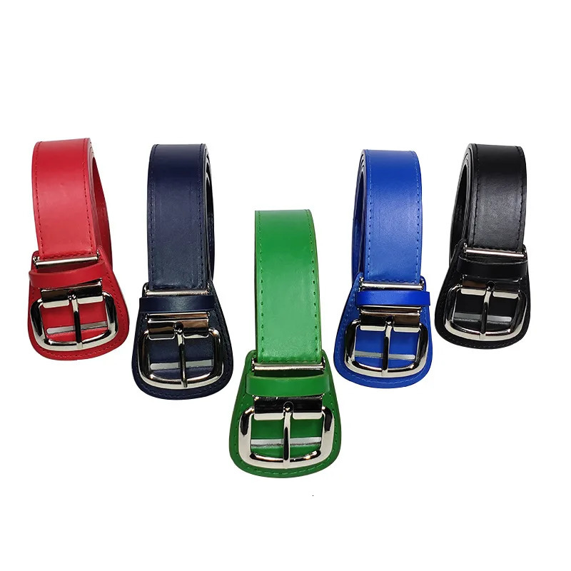Colorful Glossy Sports Belt Men and Women Universal Outdoor Leisure Matte PU Baseball Belt Fashion Versatile Jeans Accessories 250102