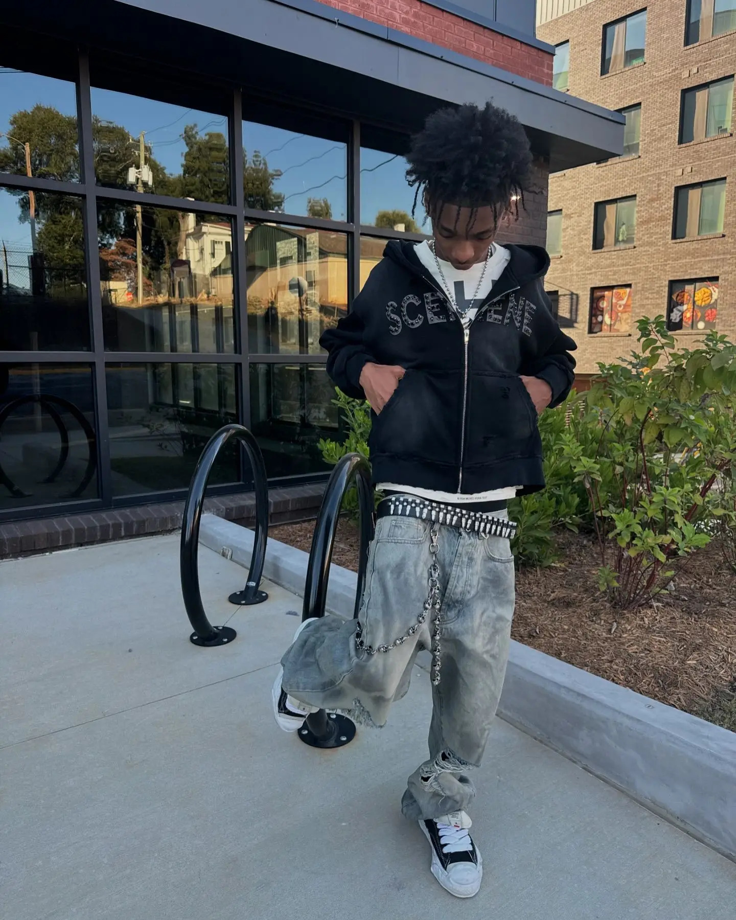 Gothic High Street Fashion Rhinestone Alphabet Graphics Oversize Zipper Hoodie Men Y2K Harajuku Hip-Hop Casual Joker Sweatshirt 241231