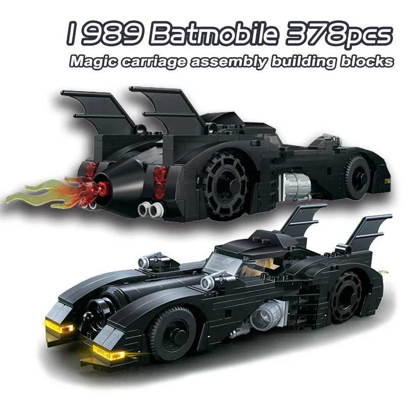 Super Hero Series Batmobile Building Blocks 1989 Classic Batmobile Model Building Blocks Toys Childrens Boys Christmas Gifts W250102