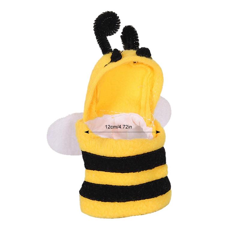 Bird Clothes Parrot Bee Costume Pet Small Animals Clothes Bee Shaped Hoodie Soft Skin Friendly Pet Bird Suit For Parrots Budgie