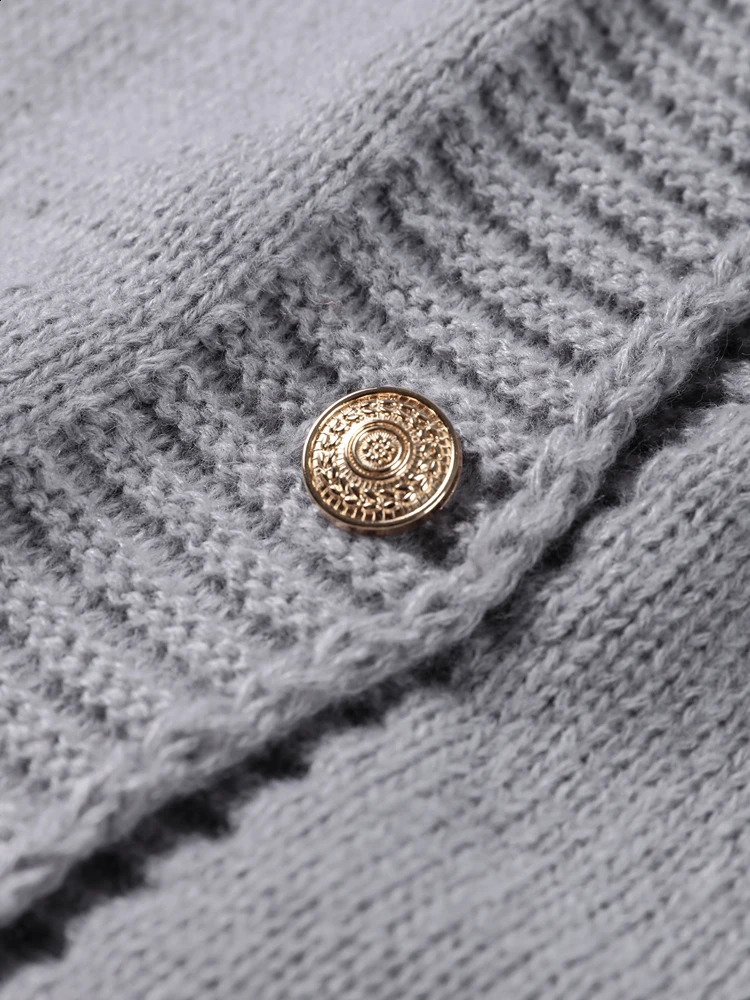 Feather Patchwork Cardigan Women Knit Fashion Single Breasted Turtleneck Loose Long Sleeve Top Sweaters Party Casual Chic Coat 241225