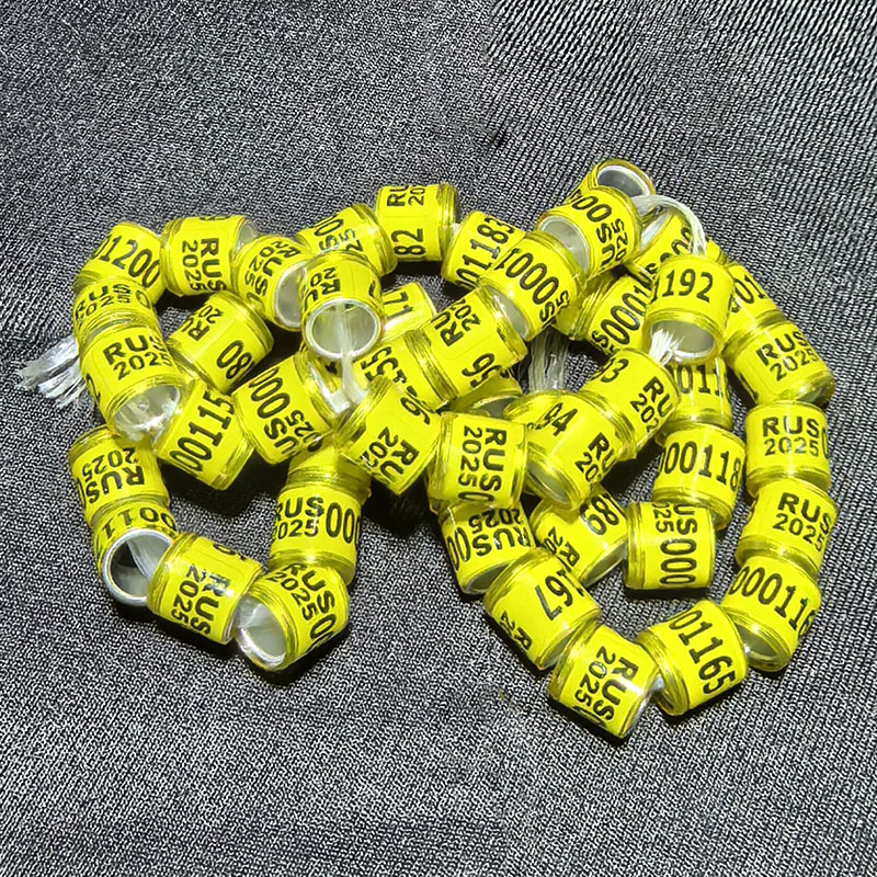 100PC Pigeon Leg Rings Metal Dove Leg Bands 2025 Year Bird Foot Rings Poultry Identification Rings Birds Lovebirds Chicken Quail