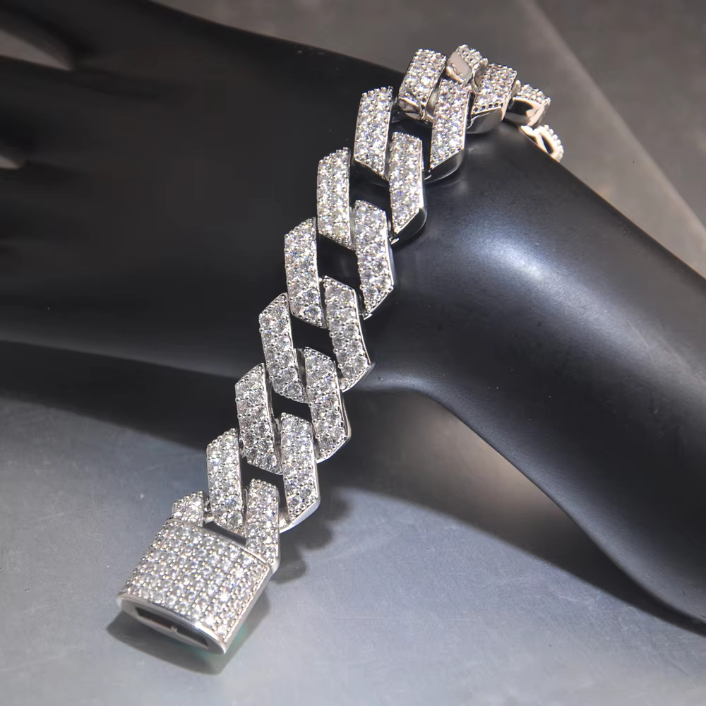 OB brand full pave CZ dias bk bg high quality hip hop iced out cuban k chain necklace for trendy jewelry