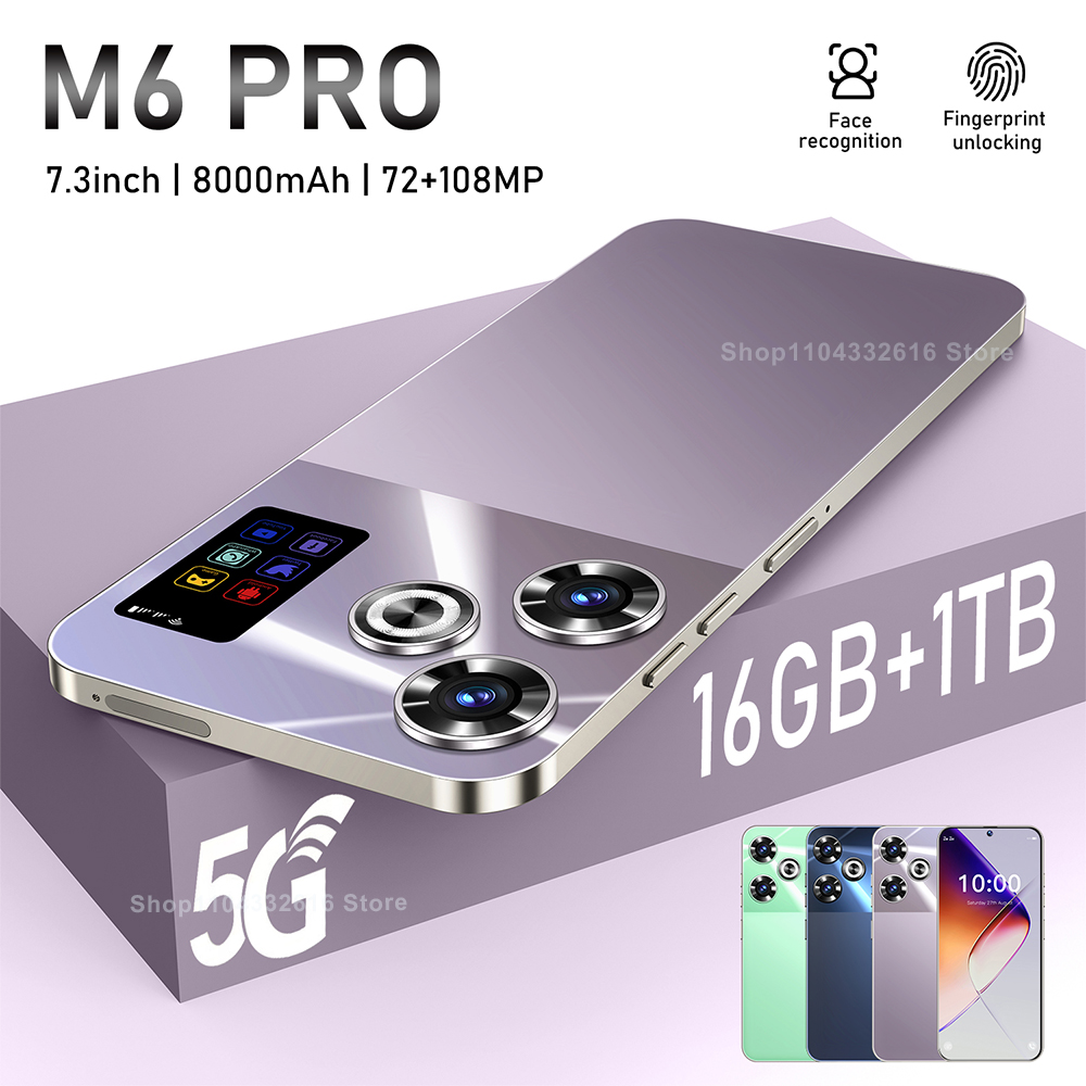7.3-inch cross-border new smartphone M6Pro large screen all-in-one 2+16GB