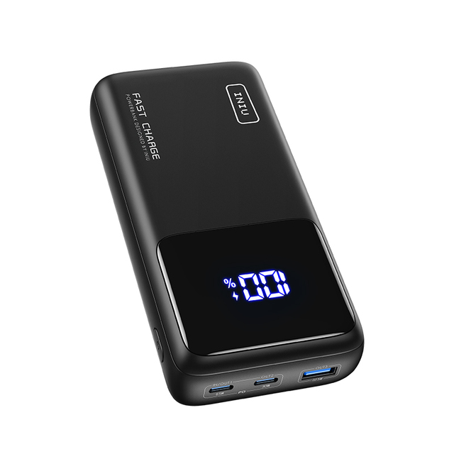 INIU Power Bank 65W 25000mAh Laptop Portable USB C PD QC Fast Charging 3-Output External Battery Charger For Book 2025 Dell Tablet