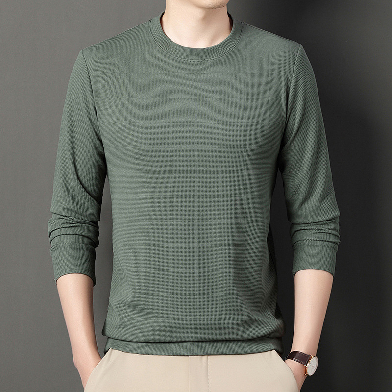 B01011 Round Neck Sweatshirt Men's Fashion Casual Trendy Brand Long Sleeve Men's Clothes