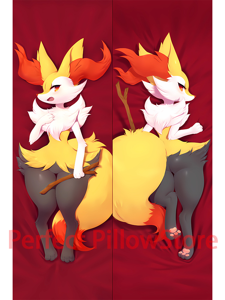 Dakimakura anime braixen Double-sided Print Life-size body pillows cover Adult pillowcase