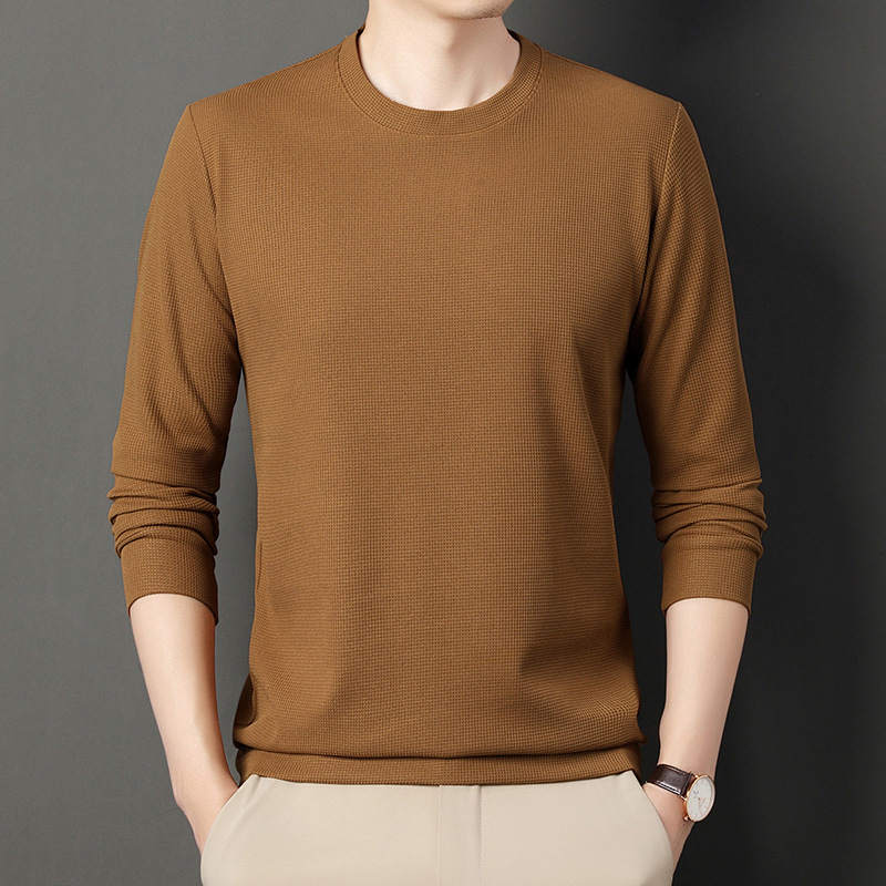 B01011 Round Neck Sweatshirt Men's Fashion Casual Trendy Brand Long Sleeve Men's Clothes