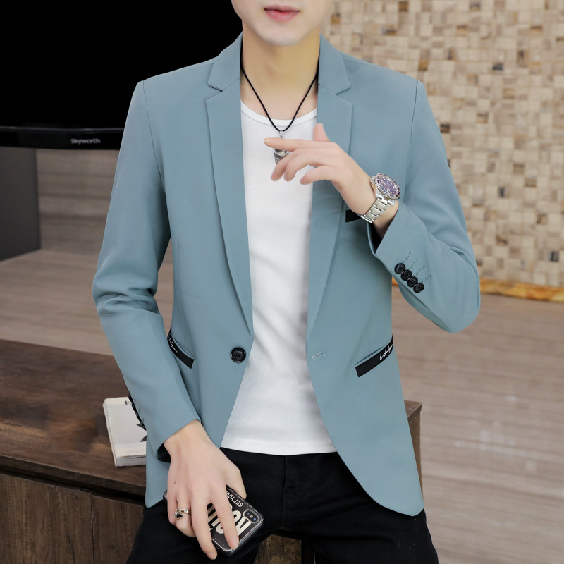 G12Men's casual suit Korean style slim fit tops young handsome small suit
