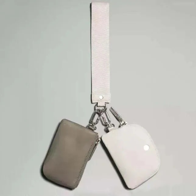High quality Bag Mini Zip Around Wrist Portable Key chain Wallet Coin Purse Pocket Wholesale Outdoor Bags