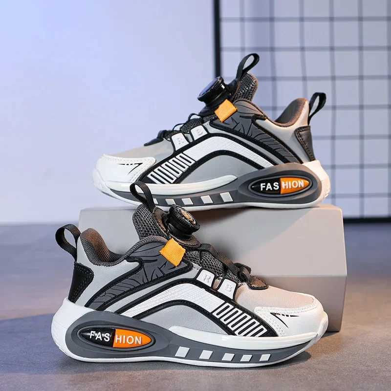 New childrens autumn sports shoes waterproof swimming button fashionable casual shoes for boys and girls lightweight running M250103