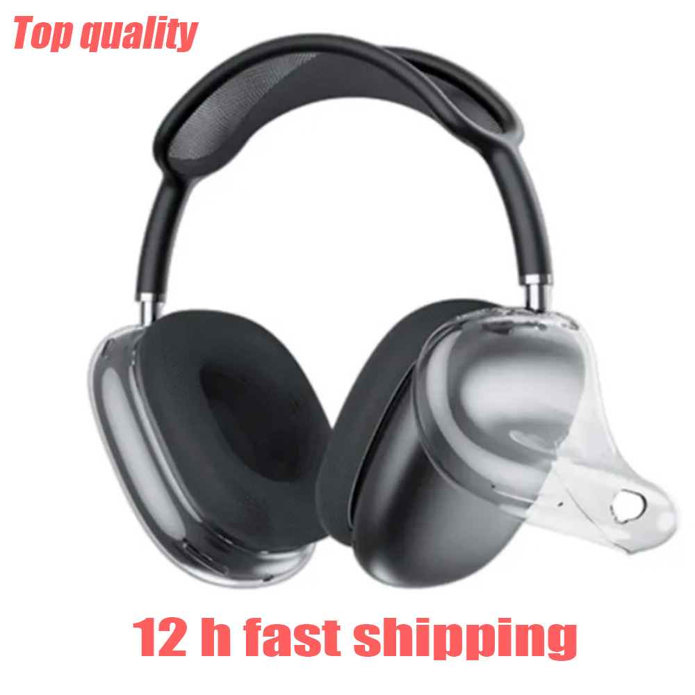 For Max bluetooth earbuds Headphone Accessories Transparent TPU Solid Silicone Waterproof Protective case AirPod Maxs Headphones Headset cover Ca