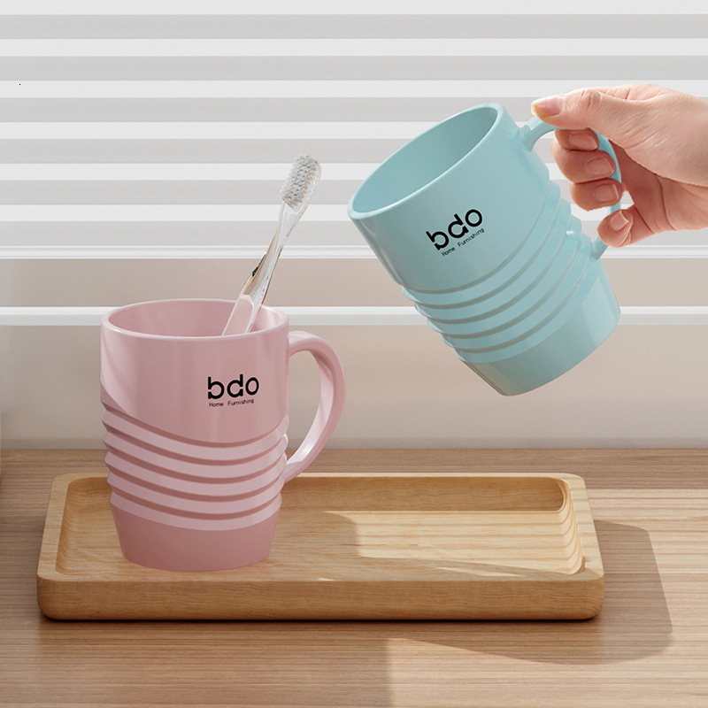 Stylish Couple's Toothbrush Cups - Creative Bathroom Accessory Set