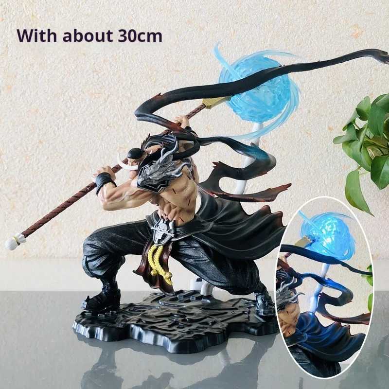 30cm One Piece White Beard Edward Newgate Anime Four Emperors Tiens Luminous Action Figure Model Computer Desk Display DollXJ250103