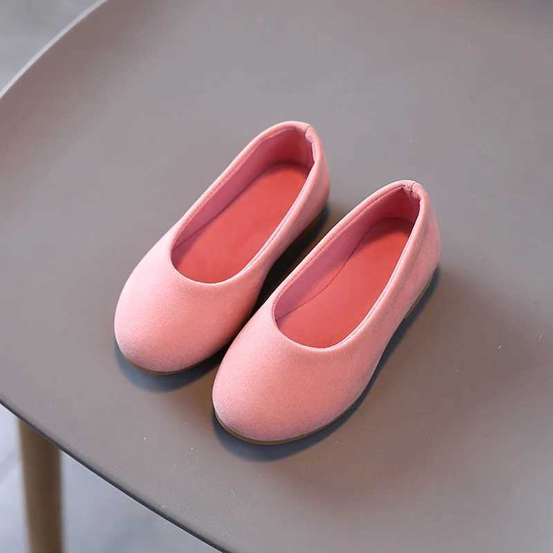 Pink party shoes childrens light Mary Jens showcases new spring baby girl with simple British round toe covering toes for wedding M250103
