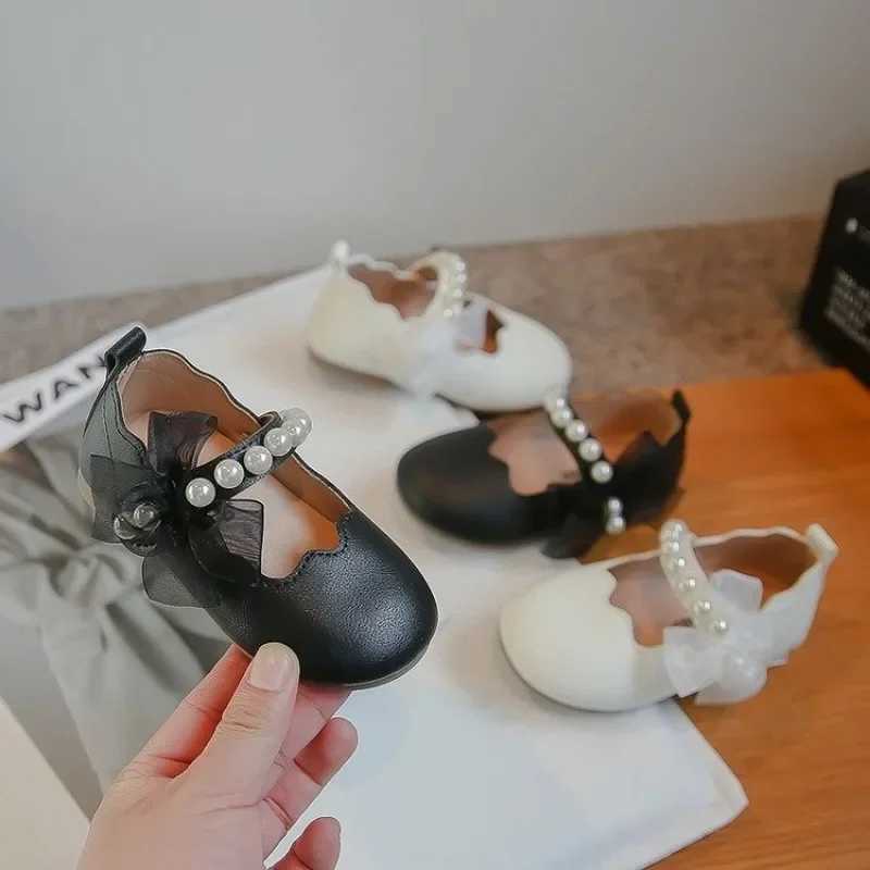 Girl Mary Janes Party Wedding Display Simple Korean Breathable Soft Platform Simple Childrens Casual Leather Shoes M250103