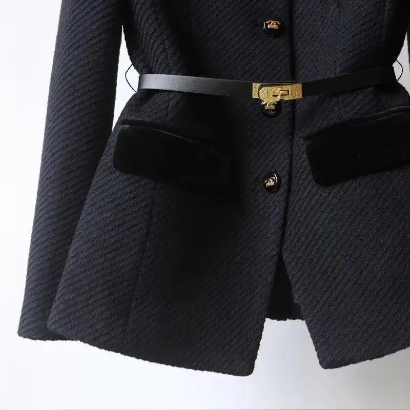 Lanjia- Spring Autumn Long Sleeve Casual Ladies Blazer Jacket Temperament Singlebreasted Loose Fashion Womens Suit Coat 250102 9Aaef