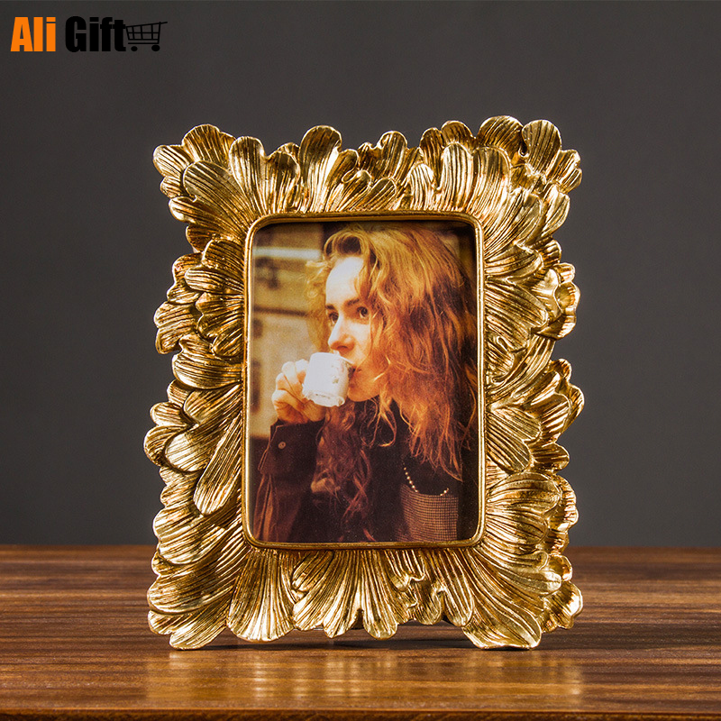 5/7/8/10/12 Inch Photo Frame European Vintage Golden Sliver Flower 8 X 10 Picture Frames Shadow Box Poto Display Wedding Gift H260306