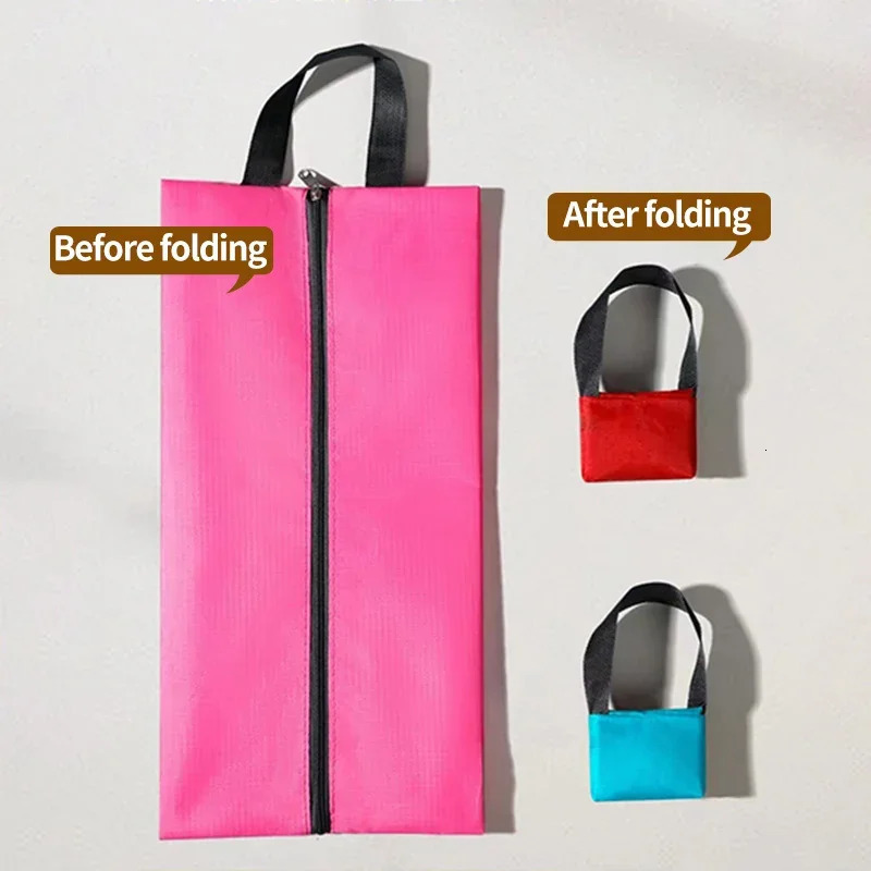 Portable Shoe Storage Bags Travel Cover Pouch Waterproof Pocket Unisex Zipper Organizer Bag Moistureproof Pack 241226