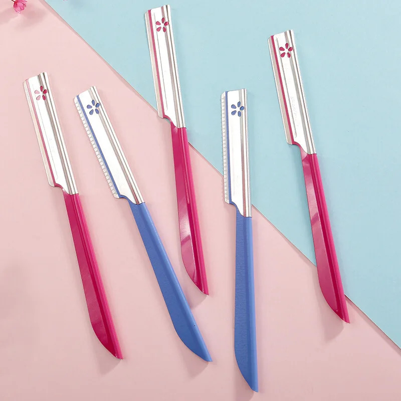 5pcs eyebrow epilator sets for women Makeup Beauty Eyebrows Hair Removal Styling Tool steel blade Facial Razor trimmer 241226