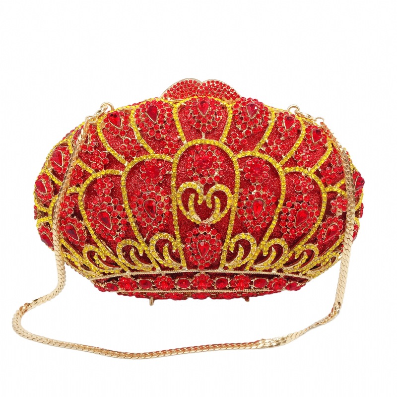 women lantern red mini crystal evening bags purple party bags luxury diamante pink wedding bridal soiree clutch purse clutch bag
