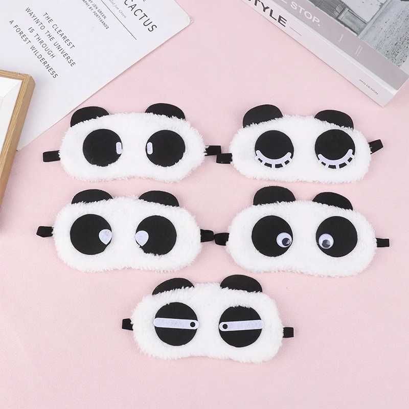 Kawaii P Panda Face Eye Mask Travel Sleeping Soft P Eyeshade Portable Sleeping Cover Eye Band Shade Rest EyepatchXJ250103
