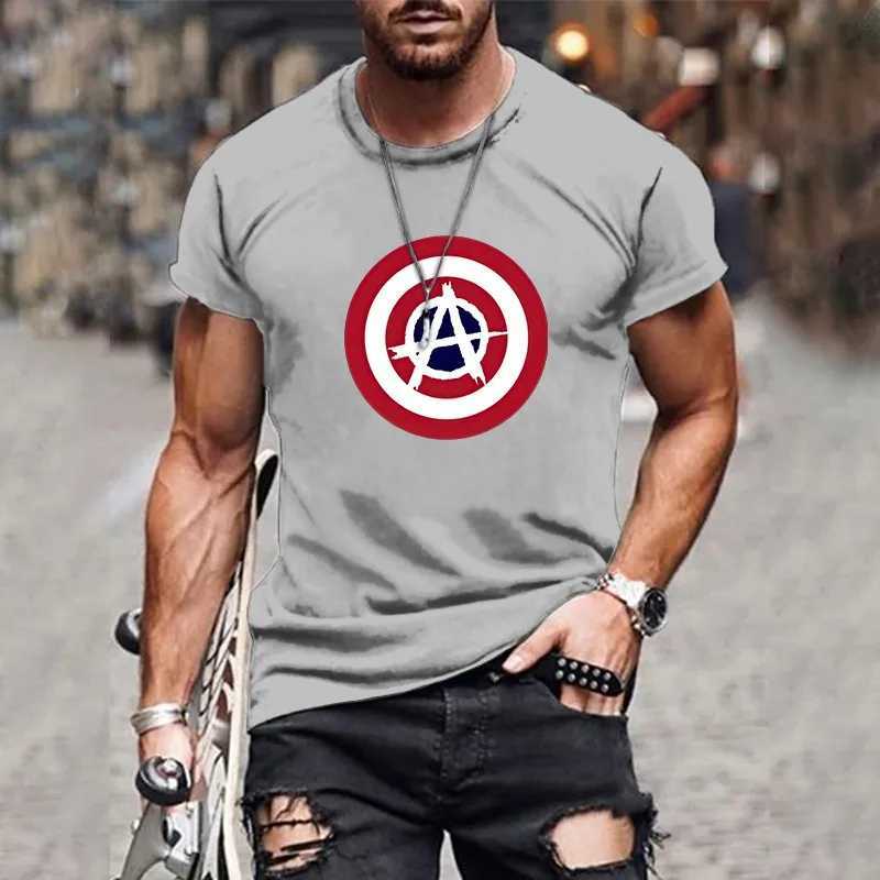 2024 New T-shirt Mens 3D Printed Pattern T-shirt Short Sleeve Retro Top Mens Round Neck ClothingXJ240102
