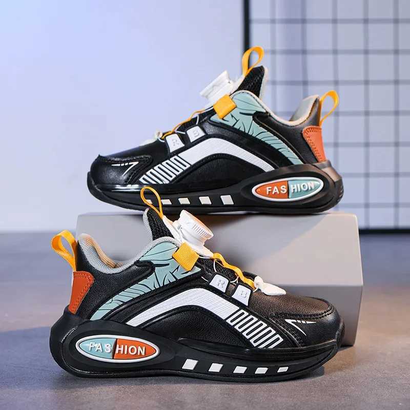 New childrens autumn sports shoes waterproof swimming button fashionable casual shoes for boys and girls lightweight running M250103