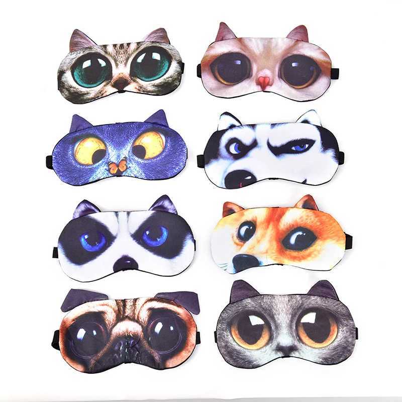 Women Men Cotton Cat Dog Sleeping MASK Soft Blindfold Eyepatch Sleep Eyeshade Eye Cover Cute Sleep Mask Eyeshade Cover Eye MaskXJ250103