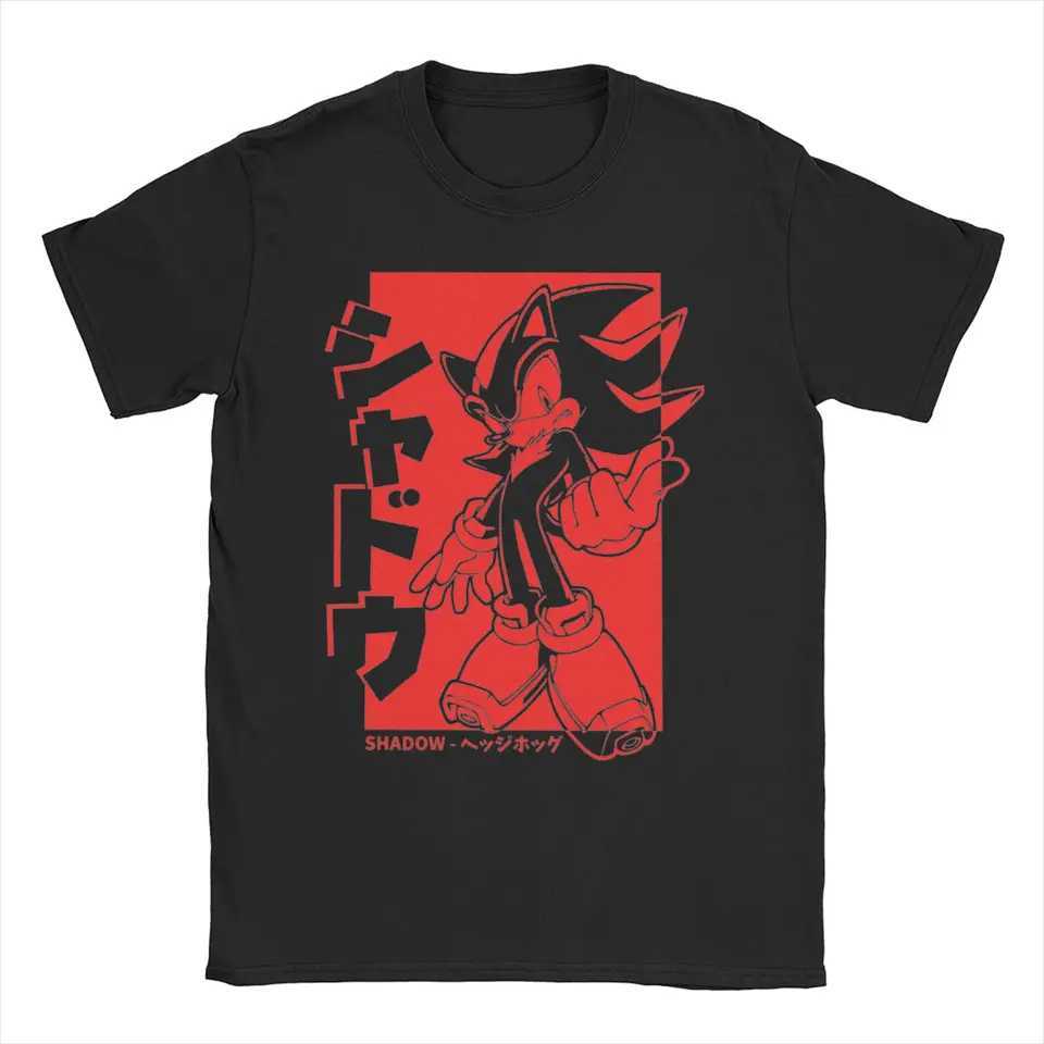 All Seasons Japanese Shadows The Hedgehog T Shirt for Men Women Pure Cotton Tee Shirt Short Sleeve ClothingXJ240102