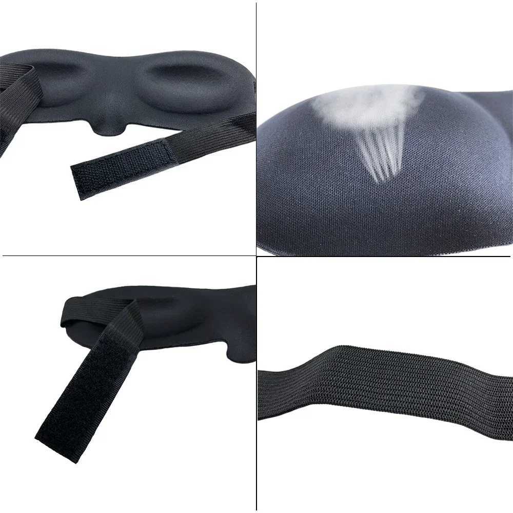 3D Sleep Mask Natural Sleeping Eye Mask Eyeshade Cover Shade Eye Patch Women Men Soft Portable Blindfold Travel Eyepatch BeautyXJ250103
