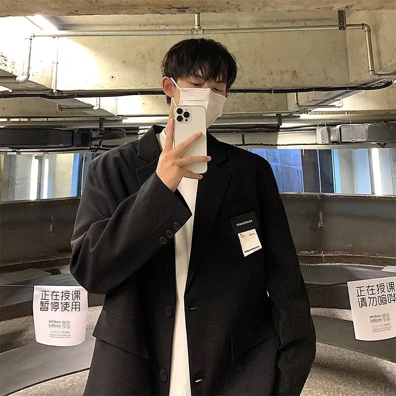 V13Student rogue spring and autumn jacket suit thug trend elegant clothes suit