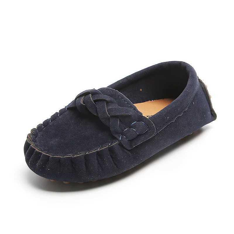 JGVIKOTO Boys and Girls Shoes Fashion Soft Childrens Shoes Childrens Apartment Casual Boat Shoes Childrens Wedding Mocha Casino Leather Shoes M250103