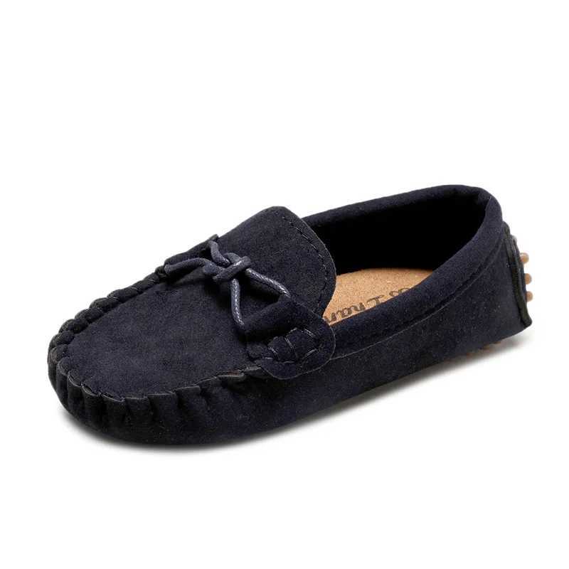 JGVIKOTO Boys and Girls Shoes Fashion Soft Childrens Shoes Childrens Apartment Casual Boat Shoes Childrens Wedding Mocha Casino Leather Shoes M250103
