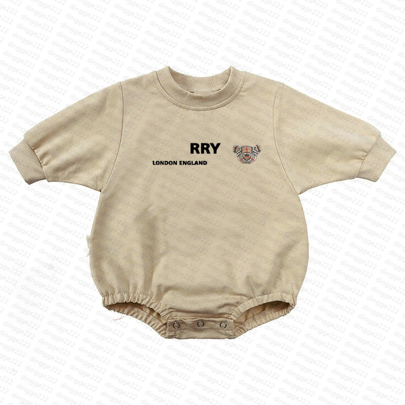 Rompers In Stock Newborn Fashion Rompers Baby Boys Girls Kids Designer Print 100% Cotton Long-Sleeves Short-Sleeved Pyjamas Crawl Suits Top JumpsuitY2