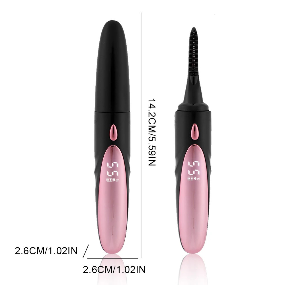 Heated Eyelash Curler 4 Temp Settings Electric Eyelash Curler USB Rechargeable Lash Curling Tool Lash Curler for Women 241226
