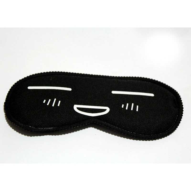 Cute black mask cartoon pattern sleeping eye mask Eyeshade Cover Shade Eye Patch girls Portable Blindfold Travel EyepatchXJ250103