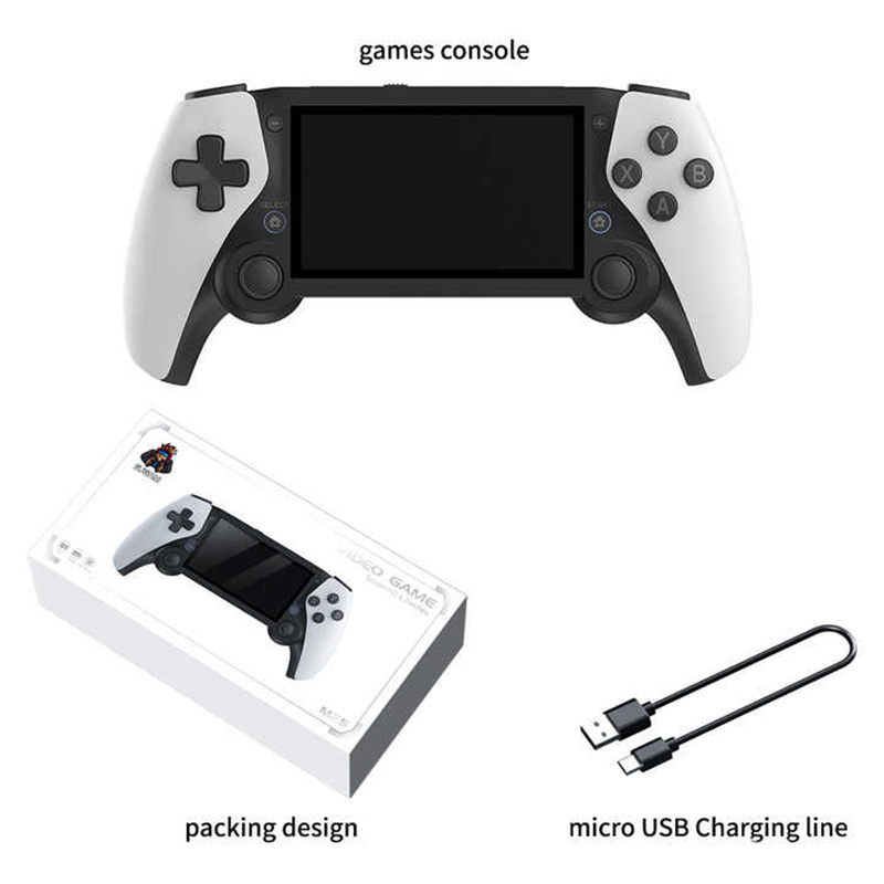 M25 Handheld Game Player Portable Retro Gaming Console 4.3 inch Screen 64G 20000 Games for PS1 PSP N64 Play Anytime Anywhere