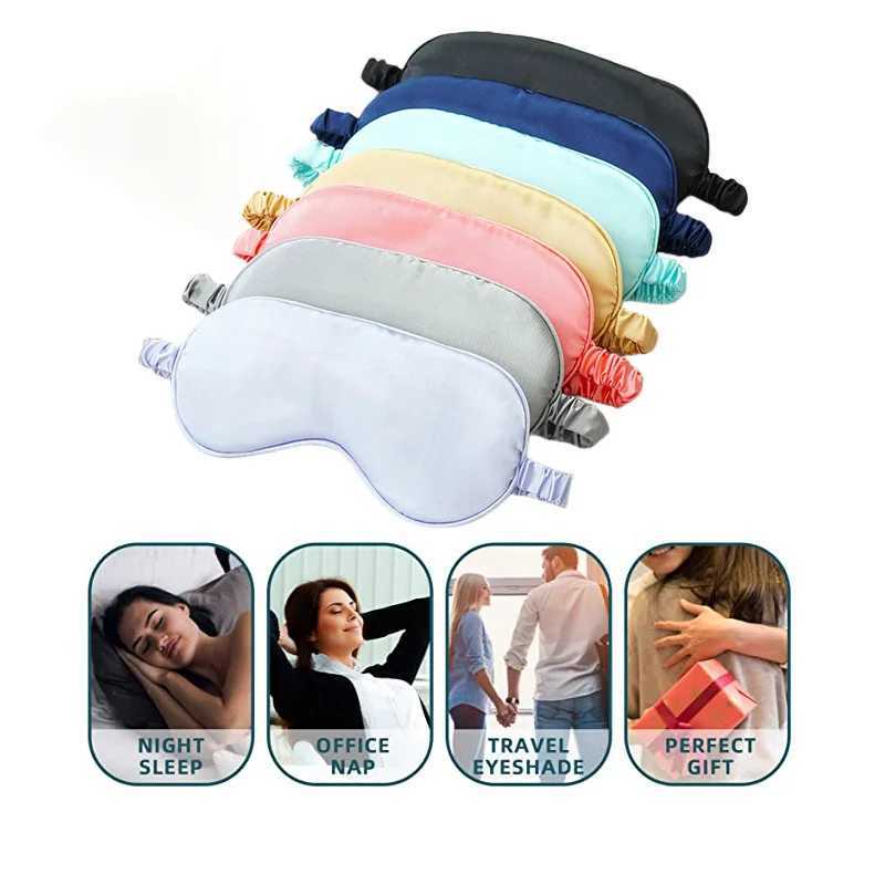 Eye Mask For Sleeping Silk Cover with Elastic Strap Effective Shading Blindfold for Women Men Travel Eyepatch Relax EyeshadeXJ250103