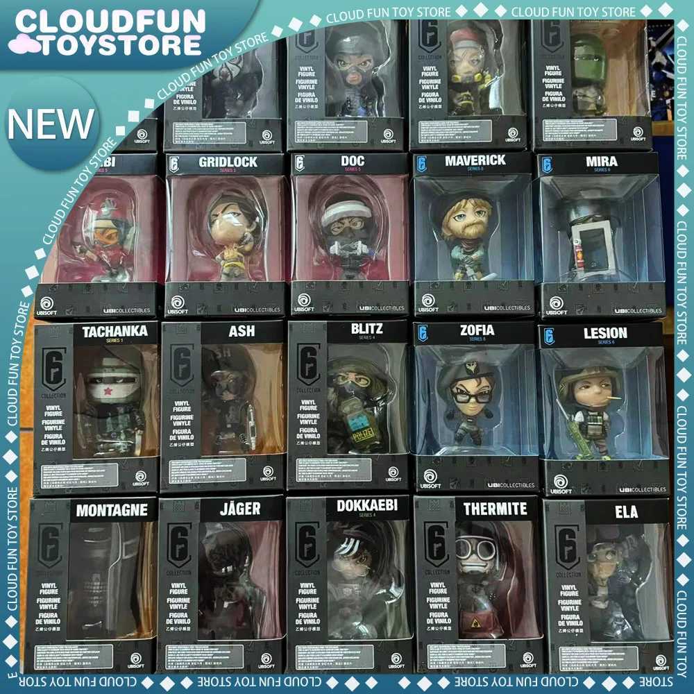 10cm R6 Rainbow Six Siege Map Lightning Battle Montagne Bandit Kawera Thermit Grey Action Map Q Edition Collection Decoration Toy Gift W250103