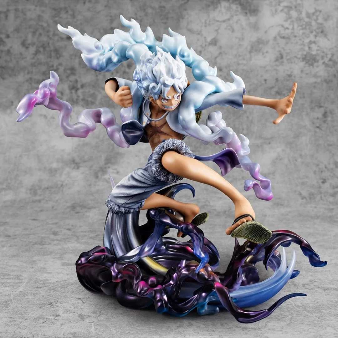 23cm/9in Anime One Piece Figure Gear 5 Luffy Action Figure Sun God Nika Luffy Statue Toy GiftsXJ250103