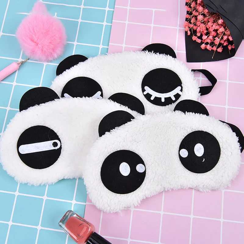 Health Care Tools Cute Face White Panda Eye Mask Eyeshade Shading Sleep Cotton Goggles Eye Mask Sleep Mask Eye Cover 3 StylesXJ250103