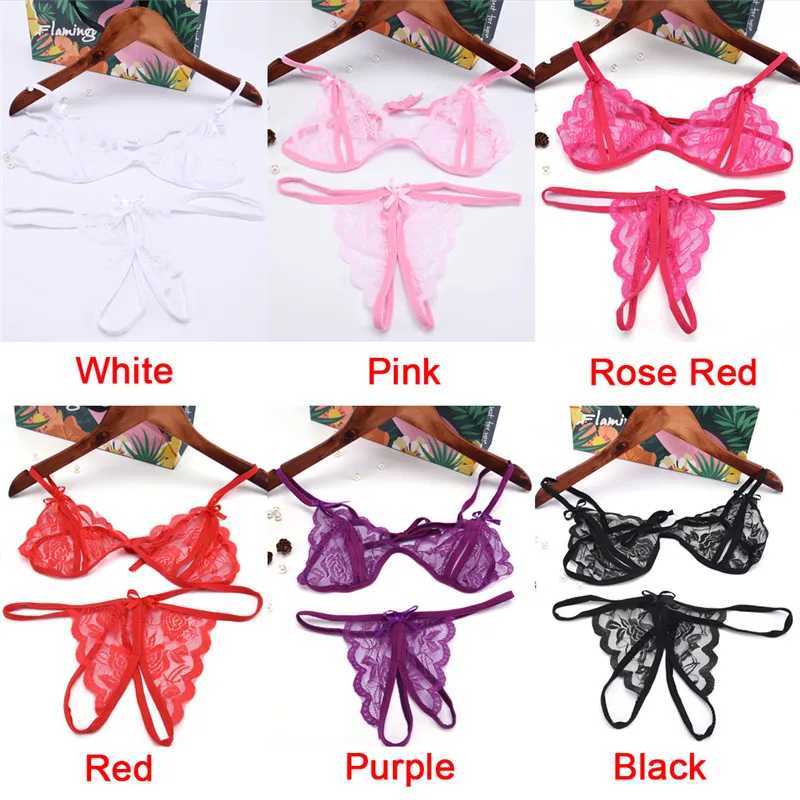 Underwear Open Bra Crotch Lace Transparent Womens Erotic Sexy Underwear Baby Doll 4 Colors W250103