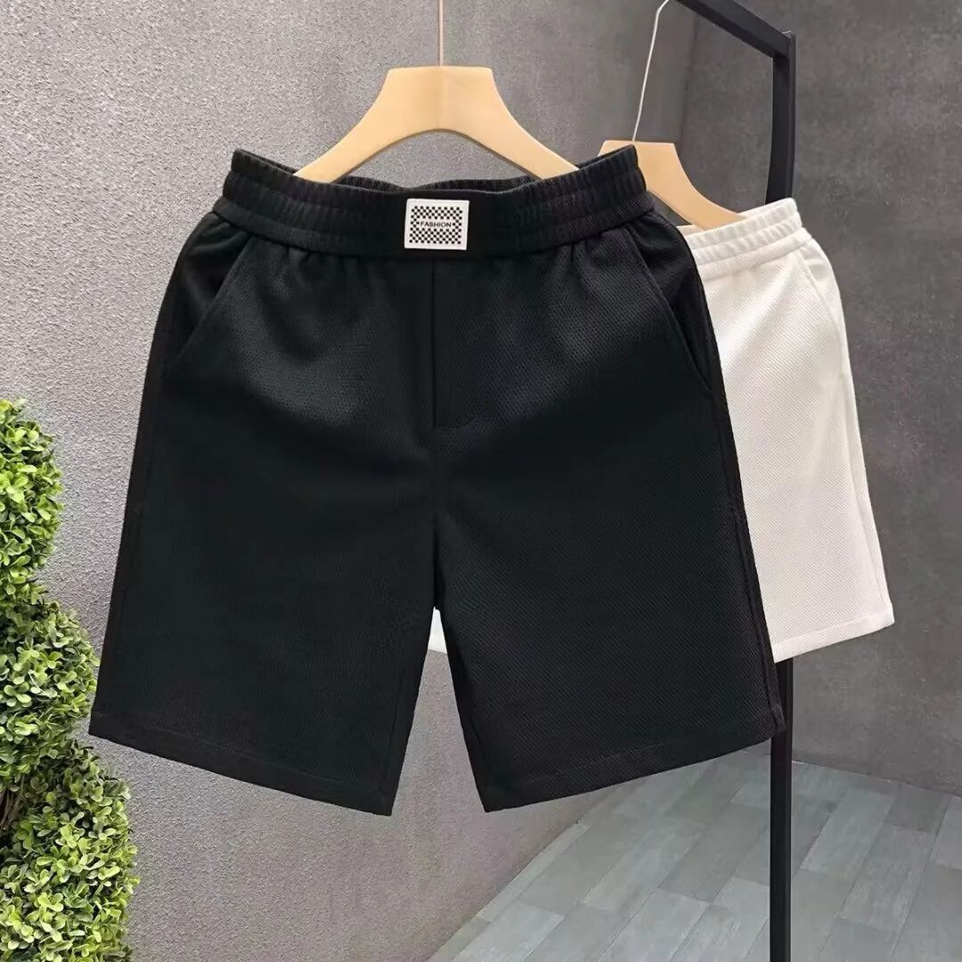 High Quality Mens Shorts Summer American Gym Shorts Fashion White Sports Short Pants High Street Mens Clothing Streetwear 2024 250102