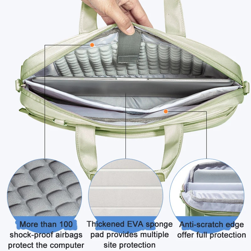 Laptop Shoulder Bag 13.3 14 15.6 inch Notebook Messenger Handbags for MacBook Air Pro 13 15 16 Surface 250102