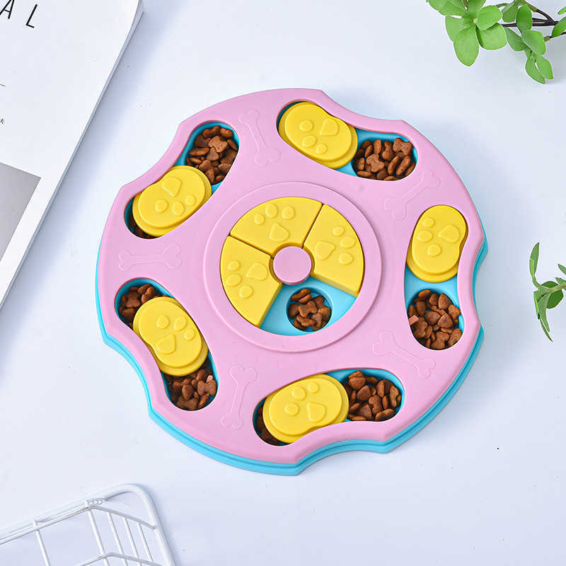 New dog educational toys Slow food plate choking bowl Hidden food bowl non-slip dog bowl Cat bowl Pet supplies X241213