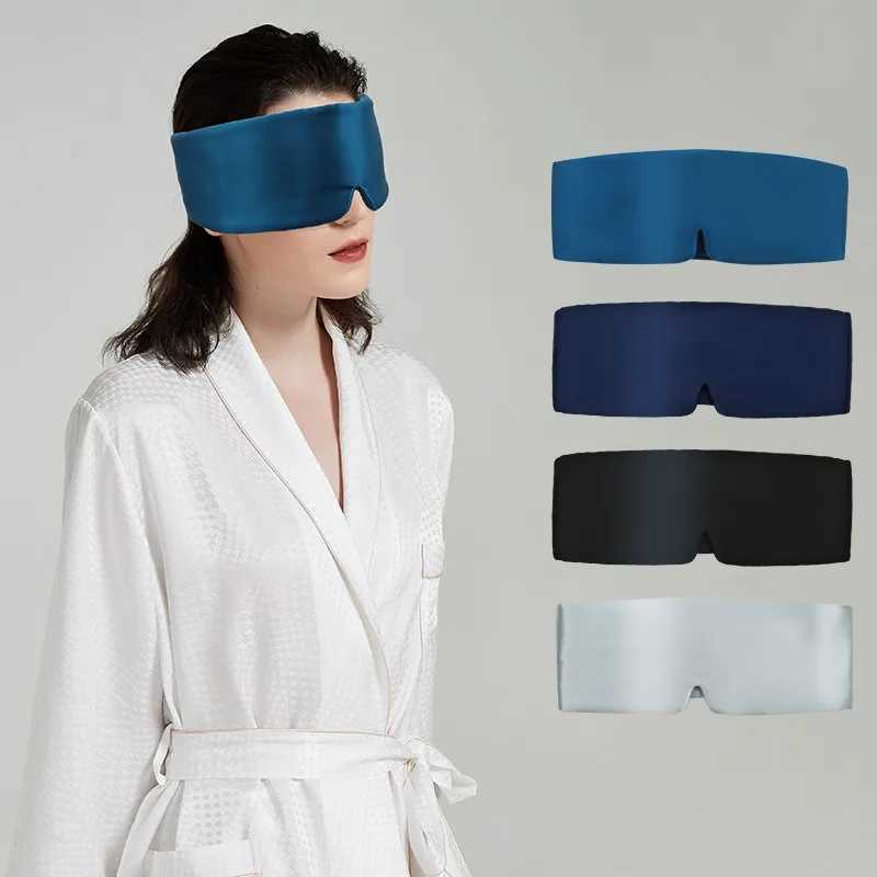Silk Satin Sleep Mask Comfortable Sleeping Eye Mask Eyeshade Cover Shade Eyes Relax Enlarged Eye Patch Women Men Sleep HealthXJ250103