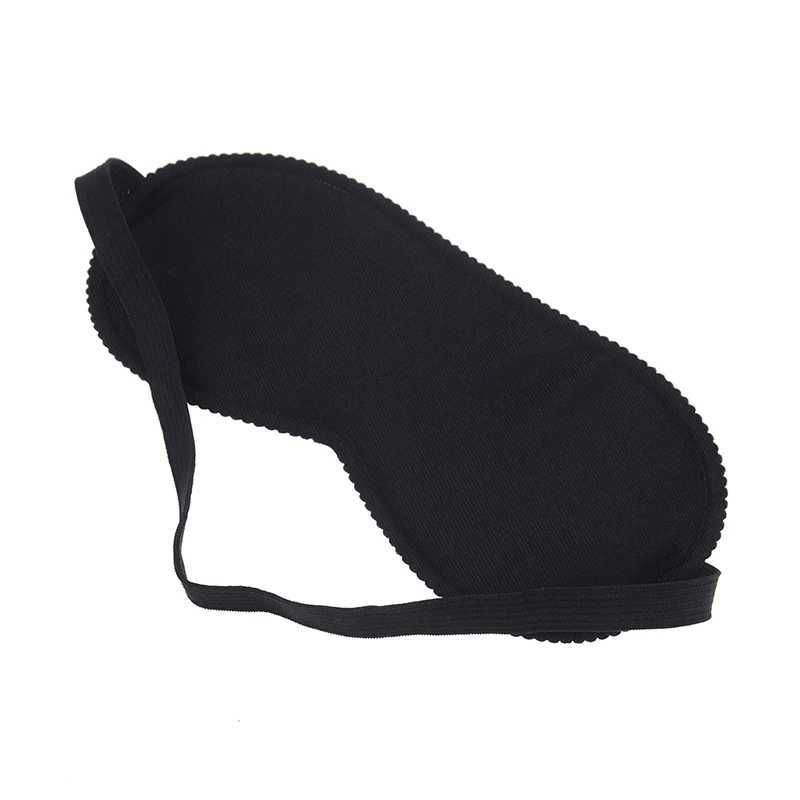 1PC Eye Masks Fast Sleeping Eye Mask Eyeshade Cover Shade Patch Unisex Soft Portable Blindfold Travel Sleepmasker BlackXJ250103