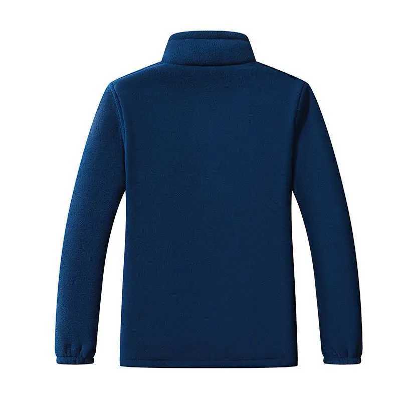 Winter mens wool jacket outdoor windproof thick climbing camping jacket Sherpa with pockets embroidered cardigan wool sports jacket W250103